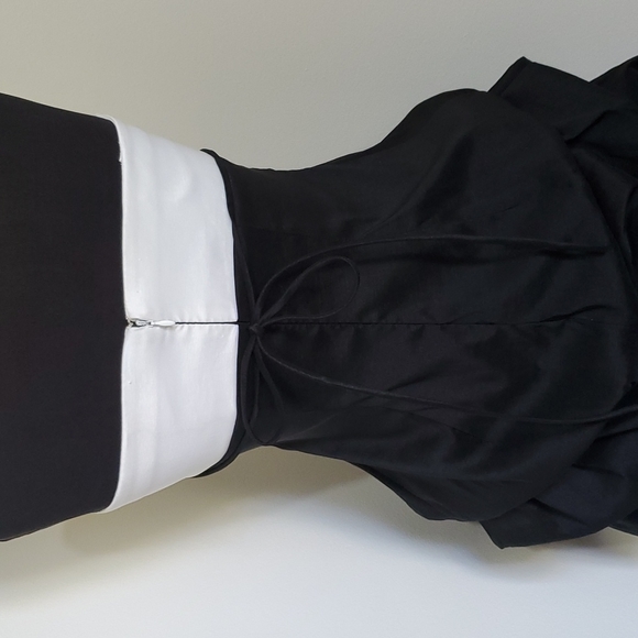 NWT - City Triangles Black/Offwhite Short Strapless Formal - Size 11 - Picture 8 of 13